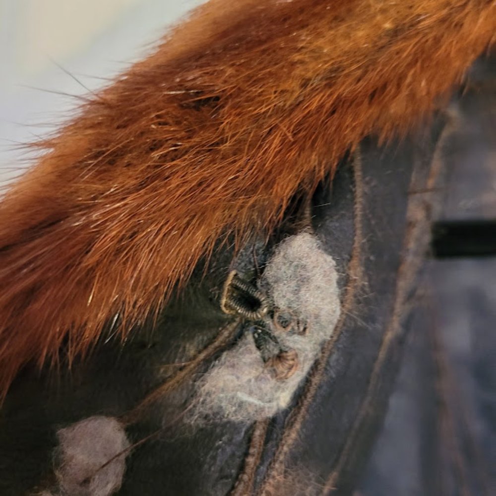 SOLD: Vintage Handmade Fur Vest Costume Renaissance Outlander Cottagecore Hunt - Picture 15 of 15